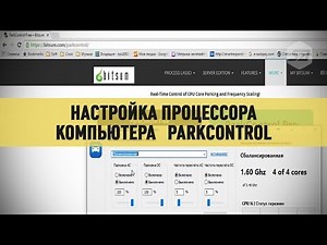 Настройка процессора компьютера ParkControl