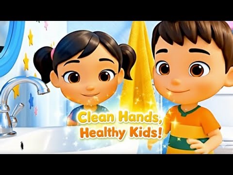 How to Wash Your Hands! | Cute 3D Pixar-Style Kids Learning Video
