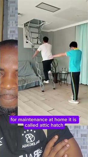 How to access the ceiling using an attic hatch.#construction #lifestyle #home #technology