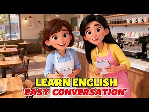 “Learn English at The English Café ☕ | Easy Story for Speaking, Listening & Daily Vocabulary”