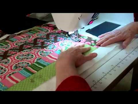 6. Jelly Roll Race Quilt. Quilting the Quilt