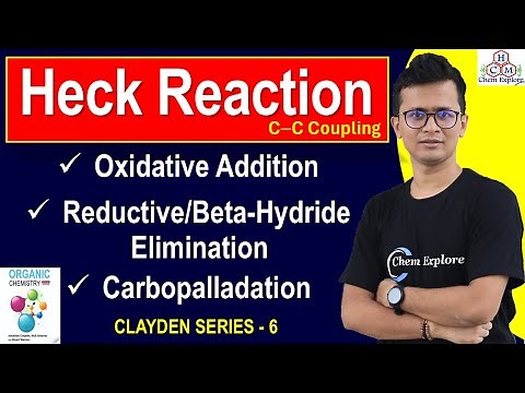 Heck Coupling Reaction || Oxidative Addition, Reductive/Beta-Hydride Elimination, Carbopalladation
