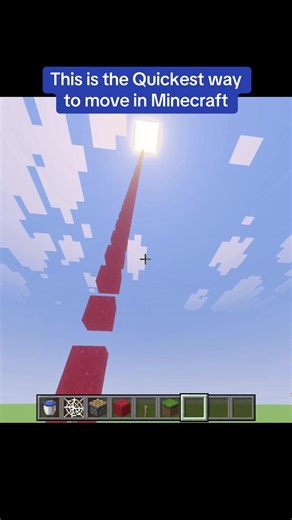 Quickest way to move in Minecraft #minecraft #hack #dankycrafts