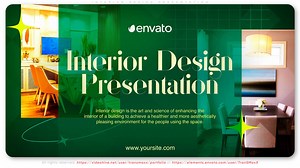 https://videohive.net/item/interior-design-presentation/50123550 Create a beautiful presentation of an interior, home furniture or a real estate agency promotion. Do you need to show the best works of apartment design, home or hotel furnishings or office style presentation? Use that project. The simple way to show yourself to all your clients – create a presentation, promo or video portfolio and place it on video displays in your office, exhibition or broadcast. Create the promo of your interior