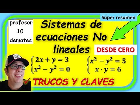👉 Systems of Second Degree Nonlinear Equations Exercises solved from scratch
