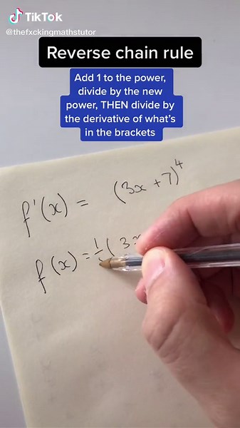 Understanding the Reverse Chain Rule in Mathematics