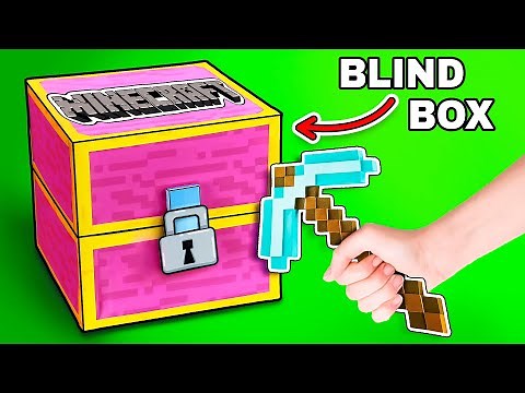 Minecraft Blind Bags Compilation! Blind Box UNBOXING | Squishy Paper DIY