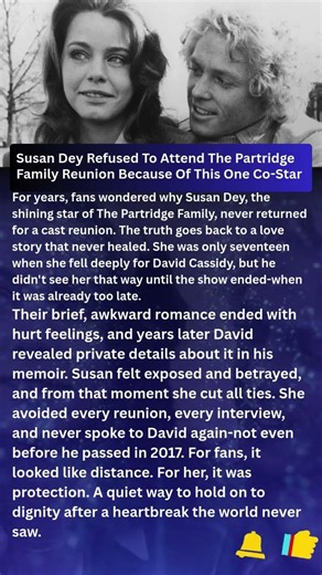 The Real Reason Susan Dey Avoided The Partridge Family Reunion 👀 Fans Never Knew This