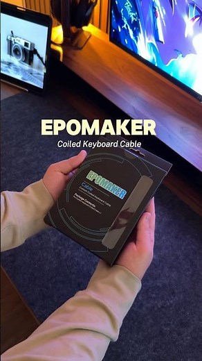 Epomaker Coiled Keyboard Cable #epomaker #keyboard #desksetup