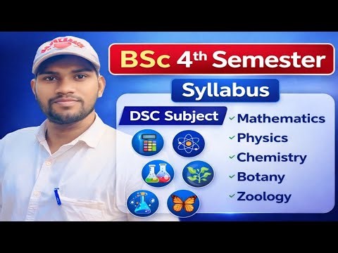 BSc 4th semester syllabus ।। बीएससी चतुर्थ सेमेस्टर सिलेबस ।। DSC DSE GE SEC VAC AEC ।। NEP20 ।।