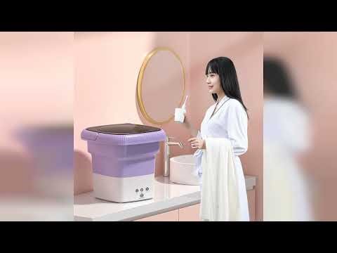 Review: Small Folding Washing Machine Easy To Carry Clothes Washer Space Saving Washer For Cam...