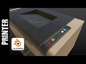 BLENDER & SUBSTANCE PAINTER: PRINTER (TEXTURING)