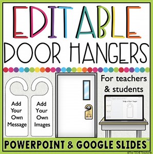 Editable Door Hangers in Google Slides™ and PowerPoint