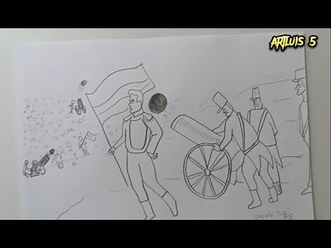 Como dibujar la batalla de pichincha