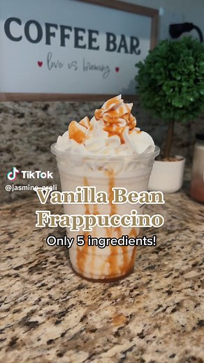 You probably have all these ingredients in your kitchen! 🤗 Ps. My son asks for this drink every day now! 😅 #vanillabeanfrapp #vanillabeanfrappe #vanillabean #starbucksvanillabean #starbucksvanillabeanfrappucino #starbucksfrance #stabucksfrappuccino #starbucksdrinksathome #starbucksrecipes #starbucksathome #starbucksbaristarecipes #starbucksorder