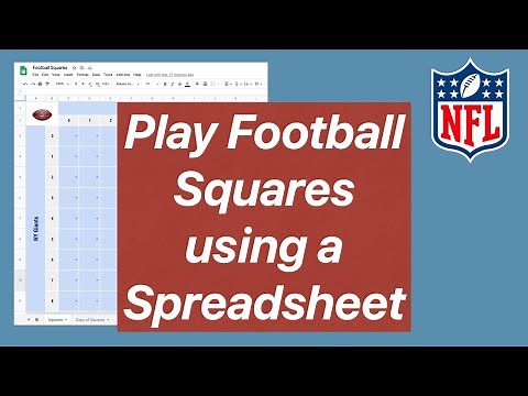 How to play Football Squares on a Google Sheet spreadsheet template (Super Bowl Squares)