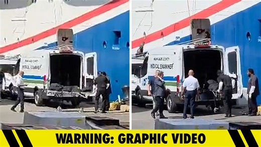 Body Bag Taken To Medical Examiner After Death on Carnival Cruise Ship