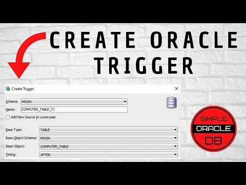 How to Create Oracle Trigger Using Oracle SQL Developer