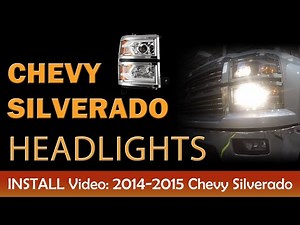 WINJET 2014-2015 Chevy Silverado LED Projector Sequential Head Lights Installation (CHWJ-0382C-C)