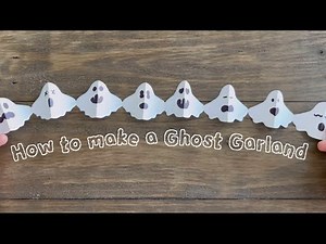 How to Make a Paper Ghost Garland | Easy DIY Halloween Decoration