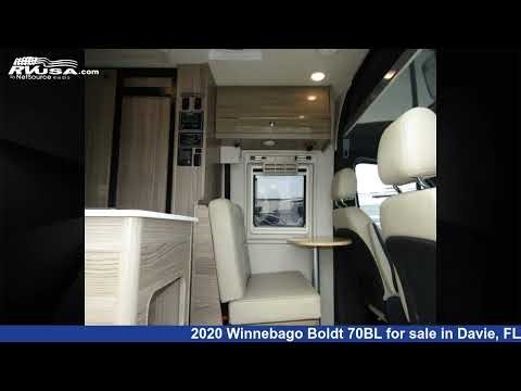 Phenomenal 2020 Winnebago Boldt 70BL Class B RV For Sale in Davie, FL | RVUSA.com