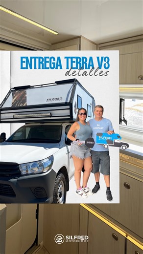 Silfred motorhome on Instagram: "Este Terra V3 se va con sus nuevos dueños, y cada detalle fue pensado para disfrutar el camino con total comodidad y autonomía. ➡️En el exterior cuenta con calefón de 8 lts sin llama piloto, duchador exterior, entrada de agua potable, y espacio para garrafa con acceso a cañerías en fusión tanto de agua como de gas. Suma bauleras de guardado exterior, rampas de desatasco, ventanas importadas, extractor 12 V, reflectores, espejos extensibles y puerta con mosquitero