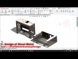 Solidworks Tutorial # 172 Sheet Metal Tutorial || Sheet Metal Design by Solidworks Easy Design