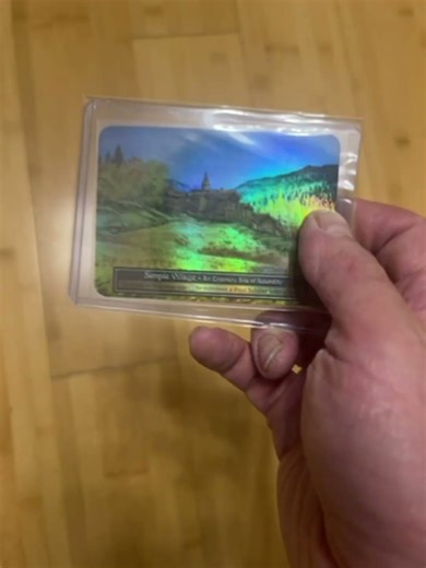 What is this? Sorcery contested realm misprint? #humble #village #sorcerytcg #upsidedown #misprint