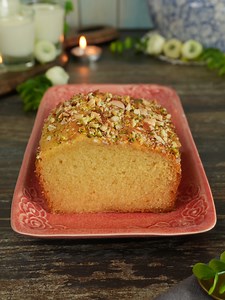 Best tea cake for your festive hamper 🌿 This cake turns out delicious every time I make it. And I thought of sharing this recipe with you all this festive season because it’s perfect to gift, add to your hamper or bakery menu. Eggless Kesar Badam Pista Cake Recipe 🌿 130g Condensed Milk 🌿 50g Soft Salted Butter 🌿 1/4 tsp Vanilla extract 🌿 100g Milk 🌿 A pinch of saffron 🌿 20g Yogurt 🌿 100g All Purpose Flour 🌿 1/2 tsp Baking Powder 🌿 1/4 tsp Baking Soda 🌿 10g Sugar ( Optional, Only if yo