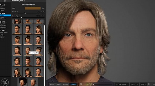 Epic Games MetaHuman Creator: Realistische 3D-Modelle von Menschen per Klick