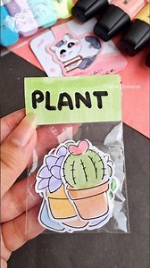 How to Make Plant Stickers #shorts