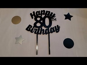 Make a Curved Text Acrylic Cake Topper