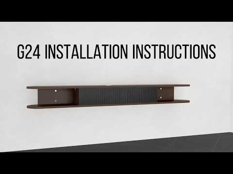 How to install floating TV stand instruction