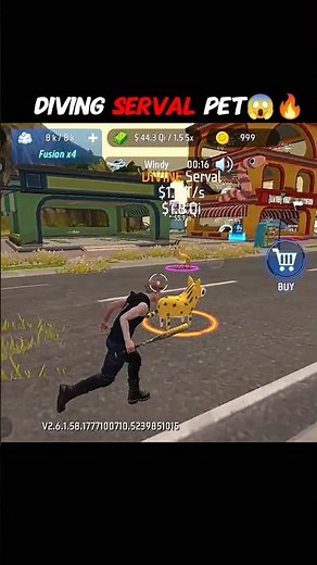Diving Serval Pet 😱🔥 Steal A Pet Winter Update 💯 |#freefire #craftland #shorts