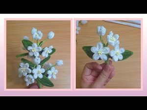 How to Make Jasmine Flowers Using Fuzzy Wire (Bloomed, Semi-bloomed and Buds)