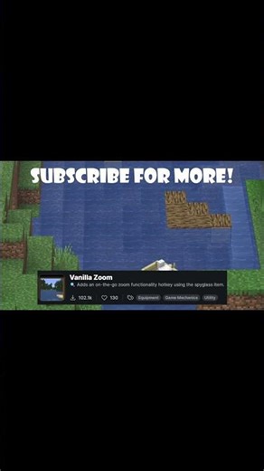 INTERESTING MINECRAFT ZOOM MOD....