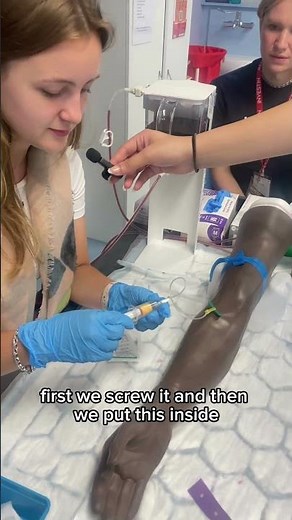 Learning how to take blood #STEM #Medicine