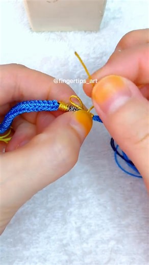 How to wind the rope#diybracelet #tutorial #easydiy #handmadegifts #crochet #handmade #handrope #bracelet #knitting #macrame | Fingertips_art