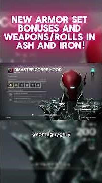 NEW Ash and Iron Armor Set Bonuses, Weapons/Rolls! #destiny2