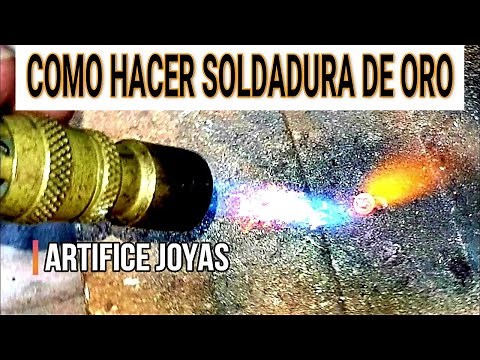 COMO HACER SOLDADURA DE ORO ( how to solder jewelry )