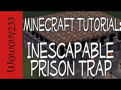 Inescapable Prison Trap with Pistons!-Minecraft Tutorial -HD-