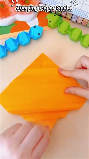 Easy Jumping Paper Snake 🐍 | Fun Origami Toy for Kids