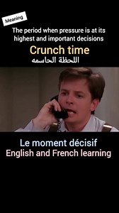 It's crunch time..... | English and French Learning