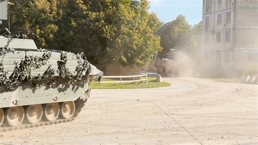 The Royal Lancers putting their Ajax and Ares Armoured Fighting Vehicles through their paces in the Urban Environment on Salisbury Plain Training Area this week. #Armyjobs #Ajax #FindandDestroy #Armouredcavalry #Britisharmy #Vehicle #Recce #Reconnaissance #Cavalry #racfirst #Bethebest #orglory | Royal Armoured Corps