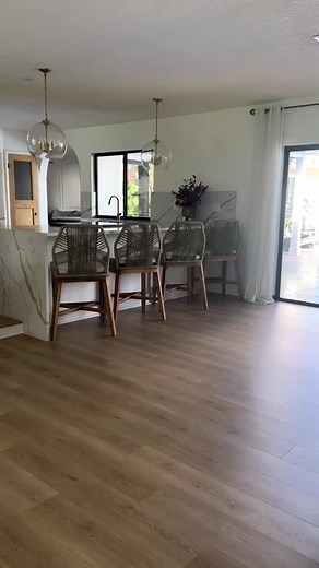 New year, new sofa! This reclining sofa is a game changer for us! As many of you know we were looking for a new sofa for our new space. This one was the perfect compromise for my Fiance and I! Now we’re on the hunt for a rug and accent chairs. Have you tried a reclining sofa? • #livingroom #sofa #livingroomsofa #livingroominspo #newyear #gamechanger #reels #interiordesign #openconcept #kitchen #kitcheninspo #recliningsofa #couch #hometheater #diy #flooring