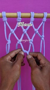 Macrame knot #knot #net | Nandang Safaat