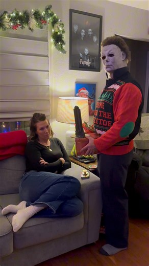I don’t think she’s getting the hint 😉🎁😬💌 #Christmas #holidayfun #fblifestyle #specialdelivery | Michael Myers of Decatur