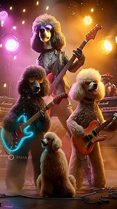 Tonight’s headline: The Poodle Rock Band 🎸🐩🔥 #poodle #poodlelove #aboutpoodle | About Poodle