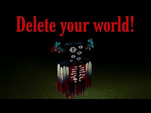 If you see a Warden with 6 eyes, delete your world! (Minecraft Creepypasta)