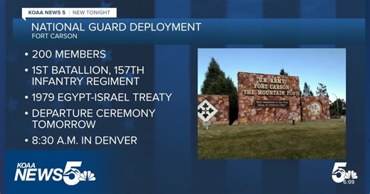 Hundreds of soldiers stationed at Fort Carson to be deployed to the Middle East